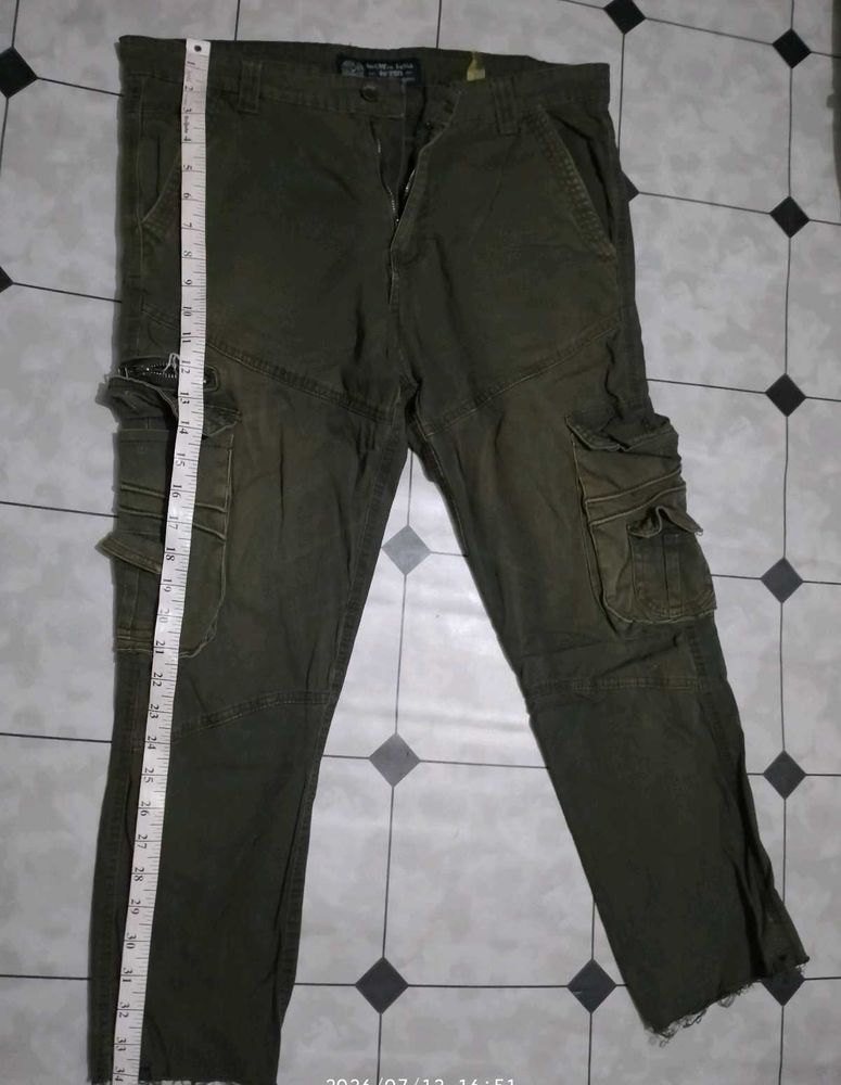 Men's Olive Cargo Pants