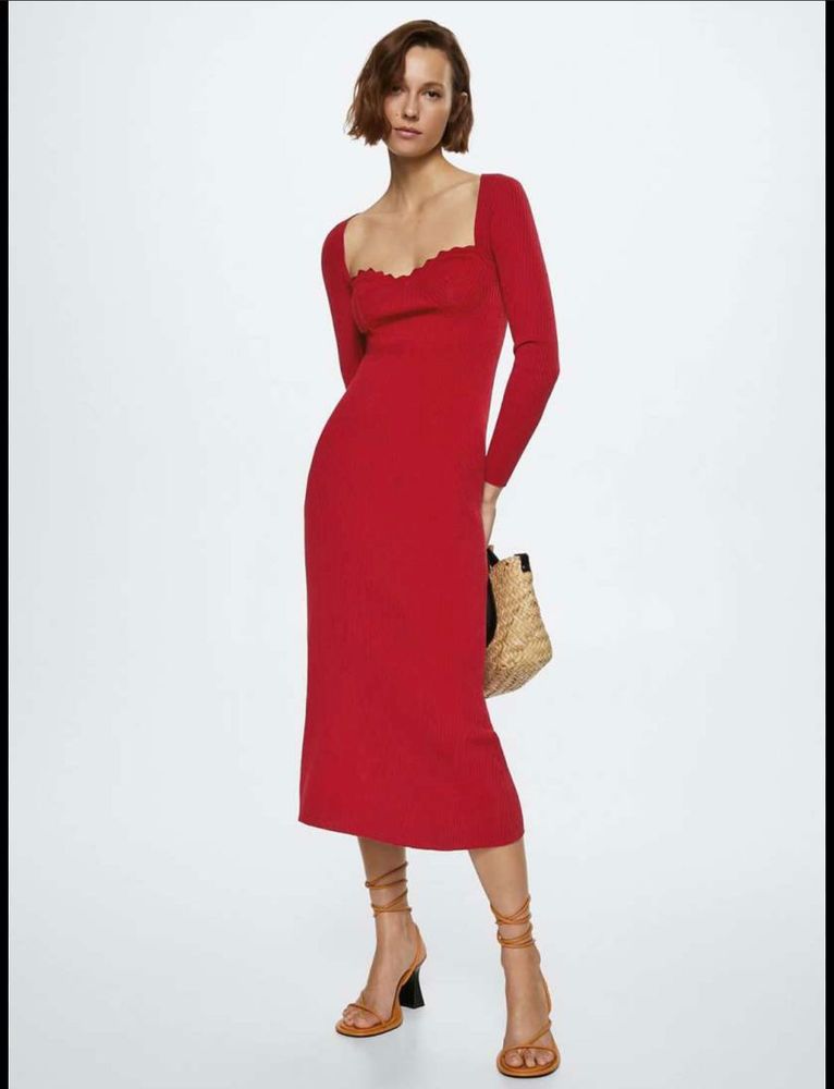 Mango Ribbed Dress