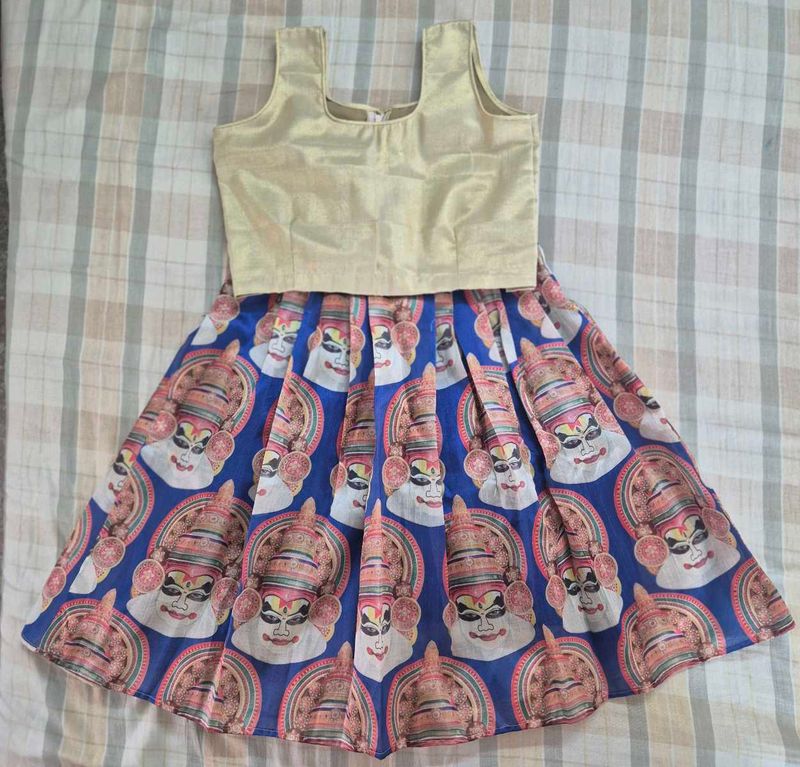 New Unique Kathakali Print Skirt Set