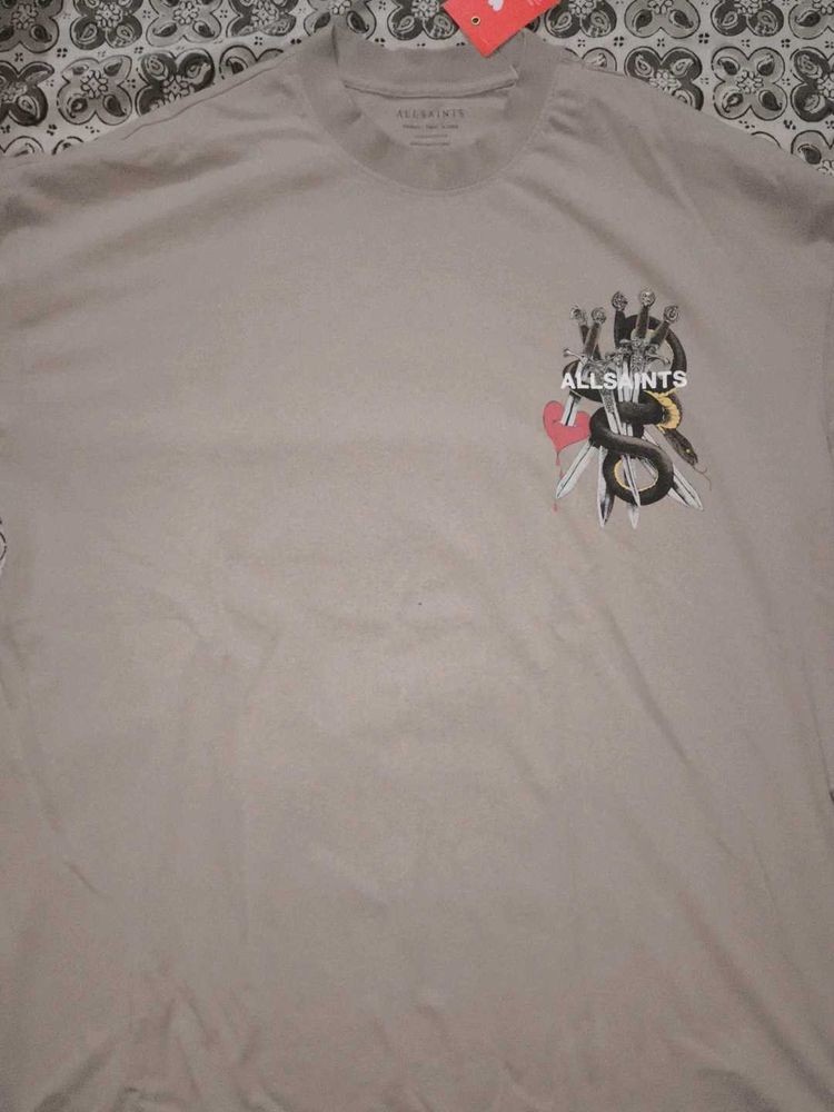 All Saints Graphic T-Shirt - Medium