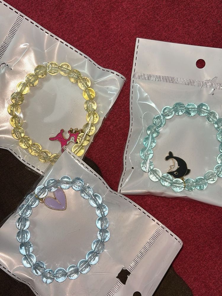 Cute Charm Bracelets Set
