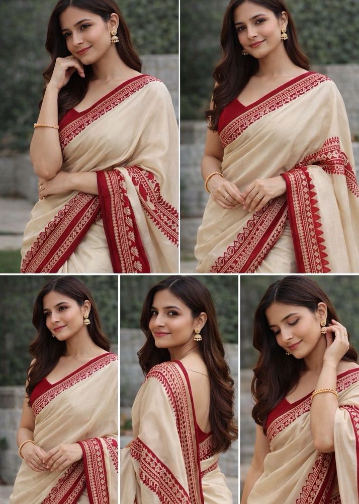 Elegant Ethnic Saree unused with unstiched blouse
