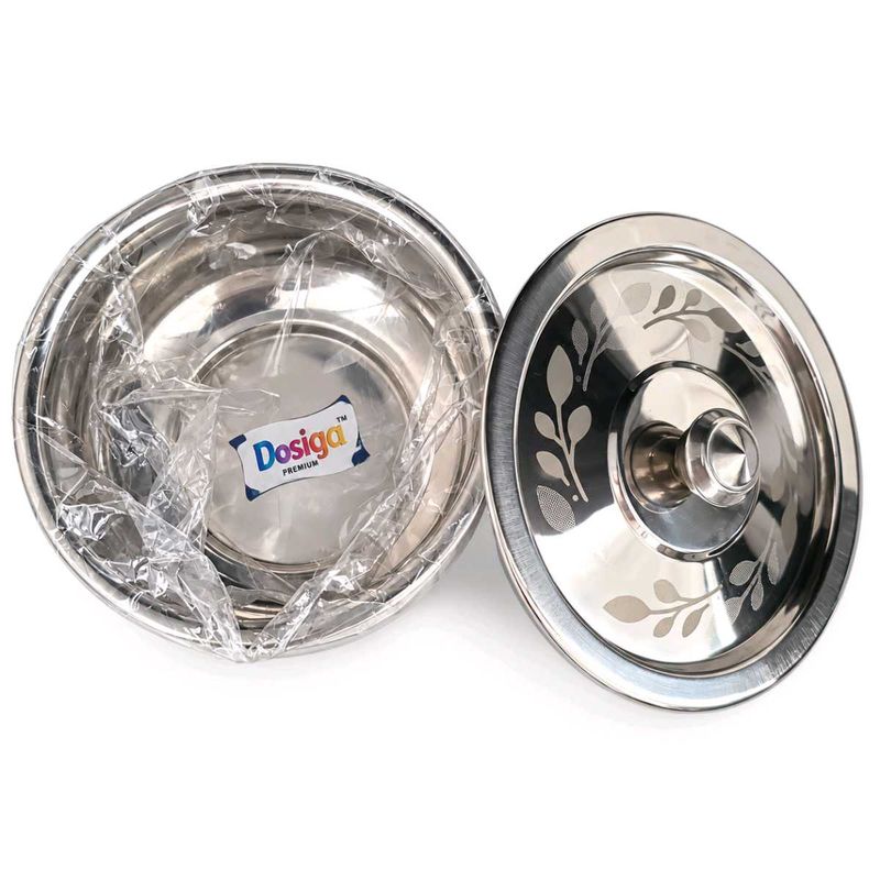 Premium Stainless Steel Bowl with Fitted Lid S