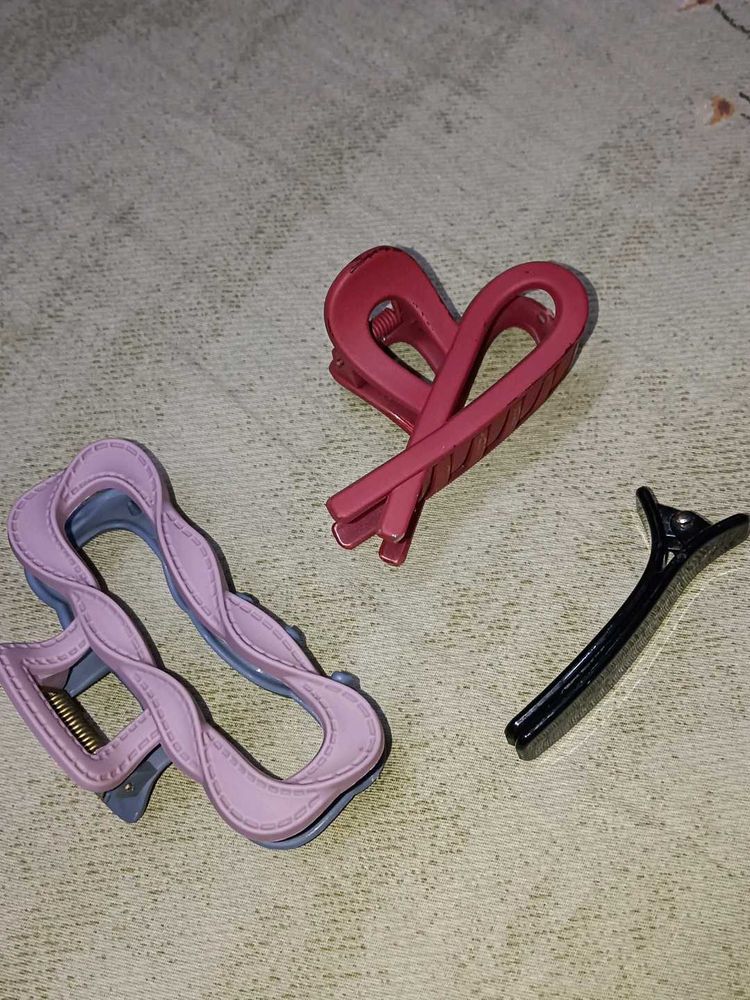 Set of 3 Hair Claw Clips