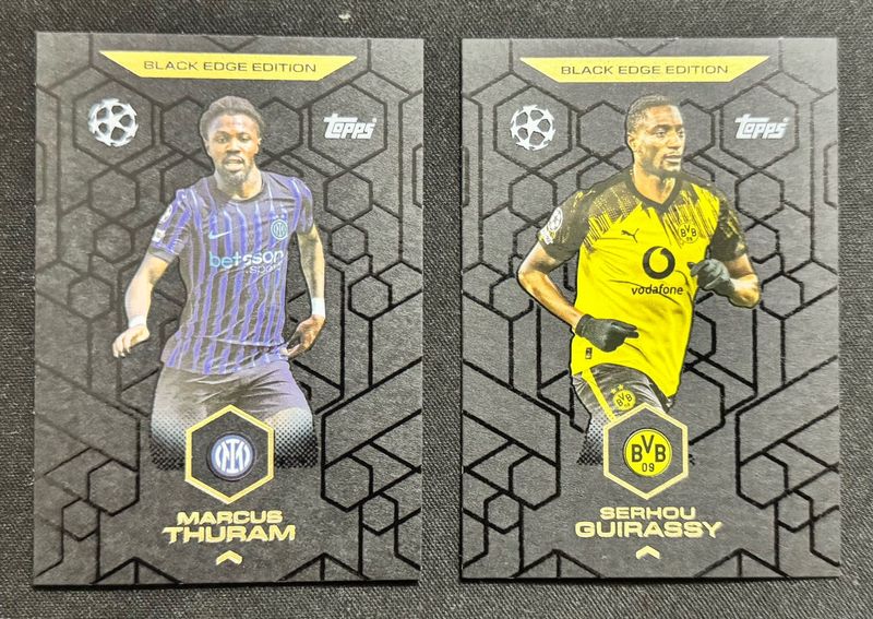 Topps Match Attax 25 Black Edge Cards (Choose any)