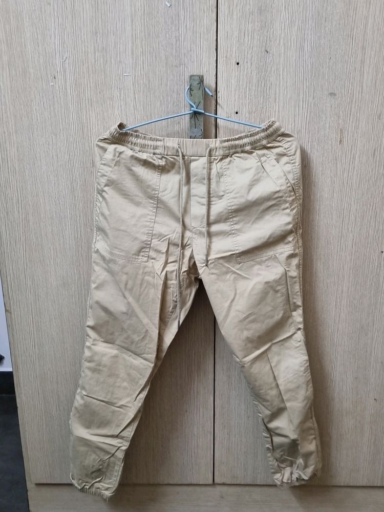 Biscuit Colour Cargo Pants