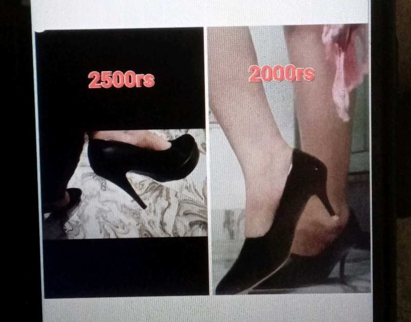 Two Black Heeled Pumps