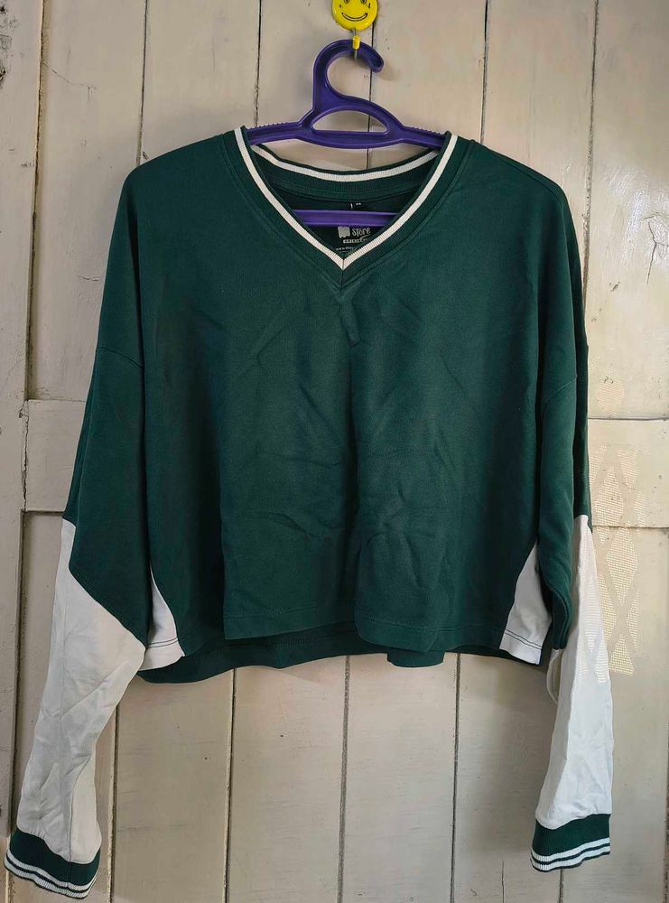 Oversized crop top by the souled store 💚