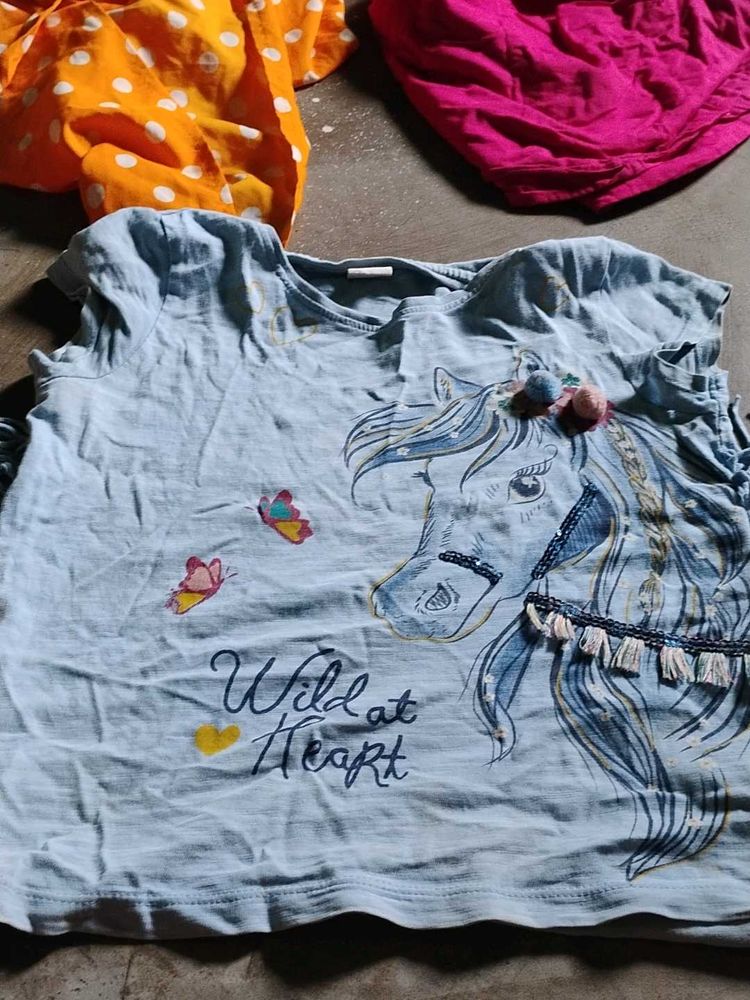 Cute Horse "Wild at Heart" T-Shirt for Girls