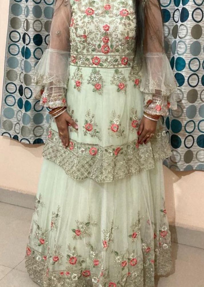 Elegant Embroidered party gown
