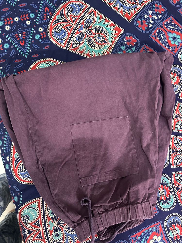 Purple Pocket Joggers