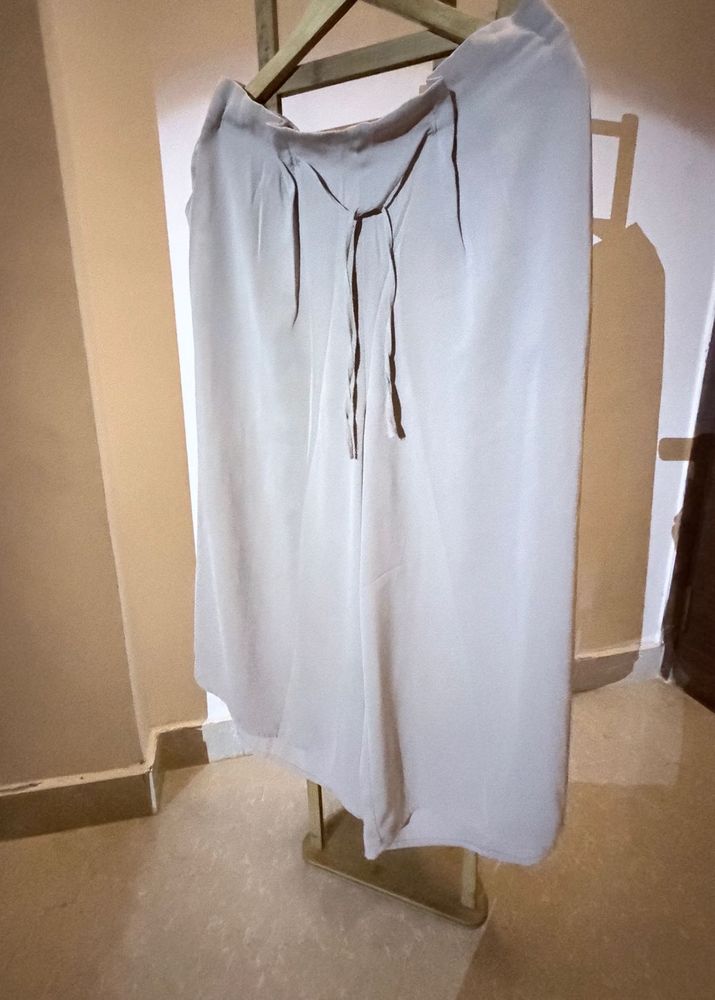 Elegant Beige Palazzo Pants