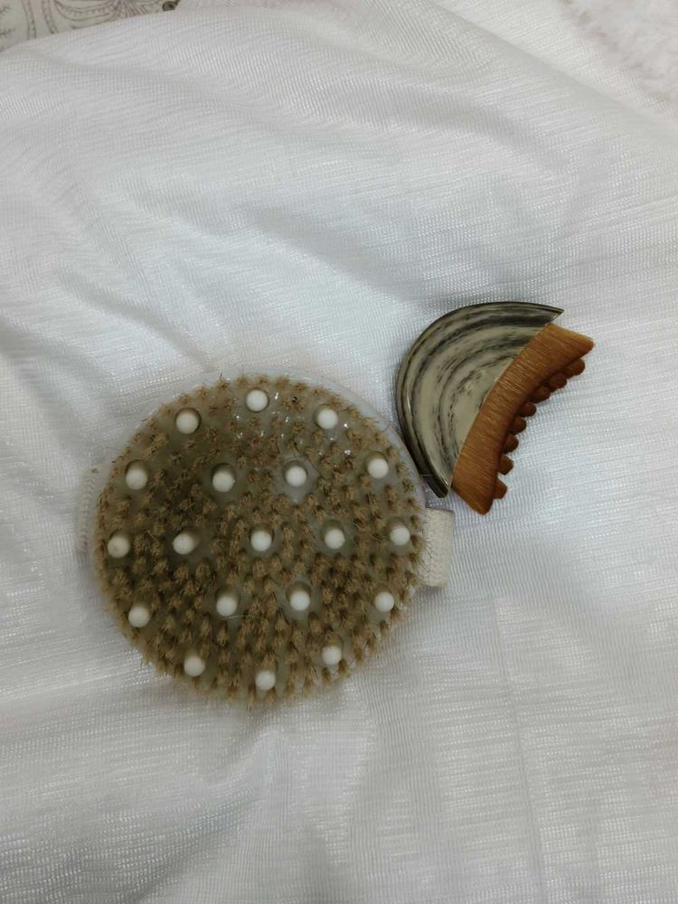 Combo of gua sha and dry brush