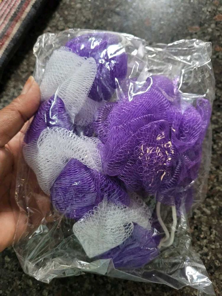 Bath Shower Pouf Sponges (Pack of 2)