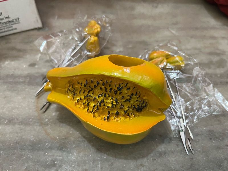 Papaya Shaped Fruit Fork