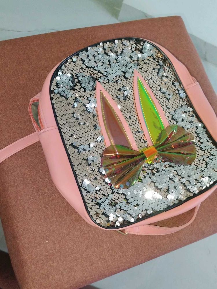 Sparkly Sequin Bunny Backpack