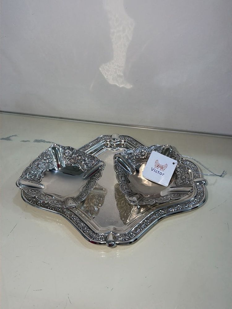 Silver Plated tray and bowls