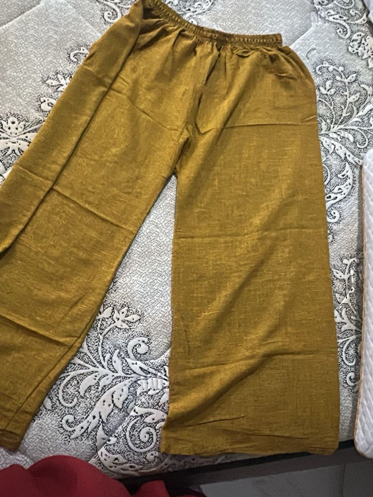 Golden Palazzo Pants