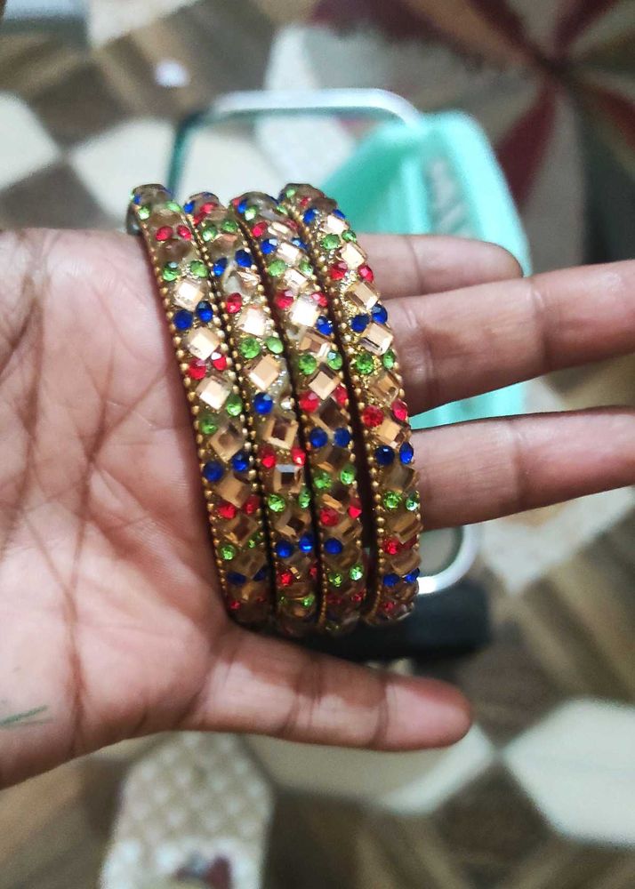 Embellished Bangle Set