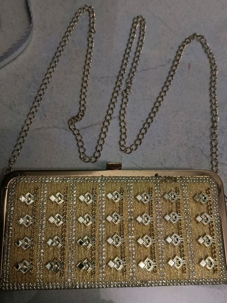 Golden Color Sling Bag