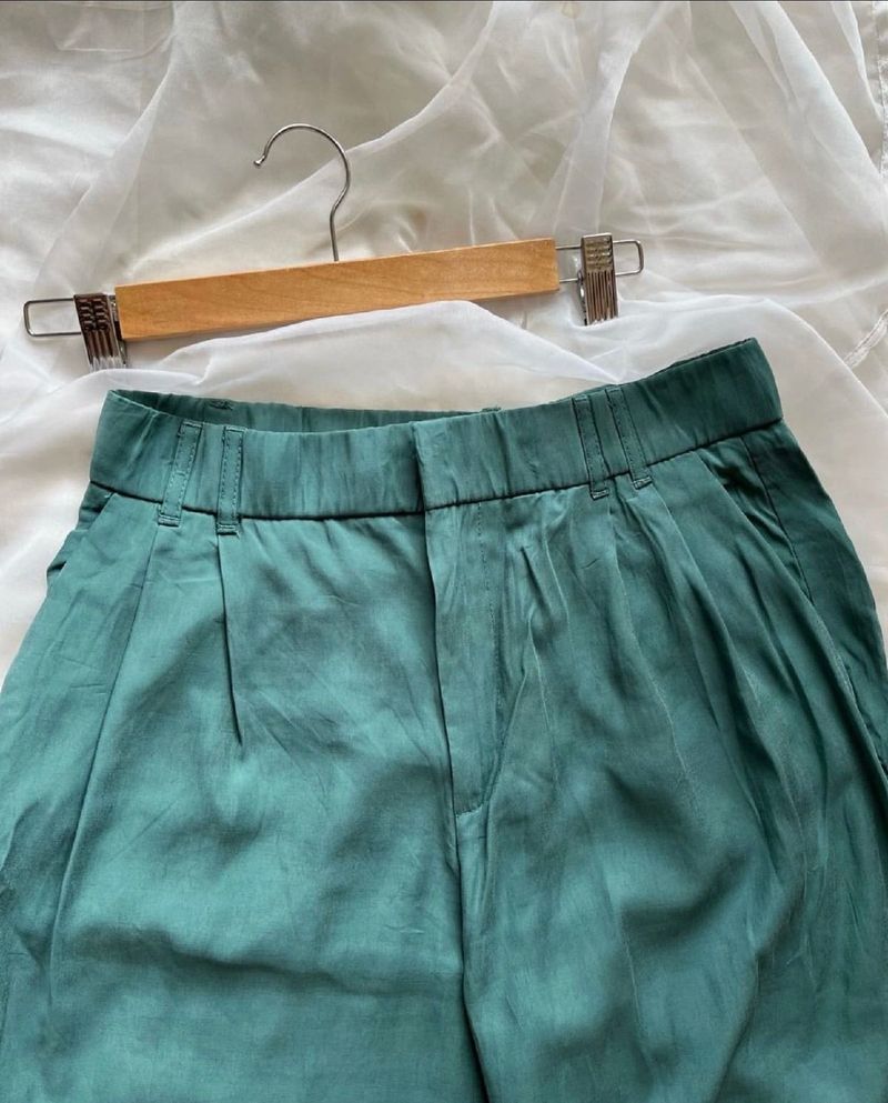 Zara Teal Wide Leg Pants