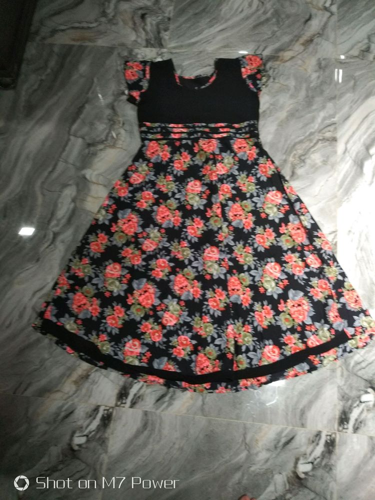 Floral Print Fit &amp; Flare Dress