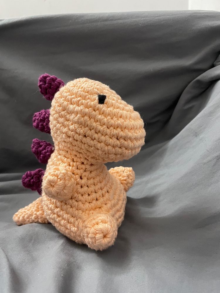 Fluffy Amigurumi Dinosaur