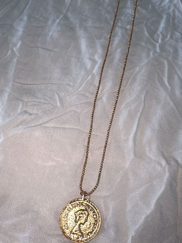 Vintage Coin Pendant Necklace