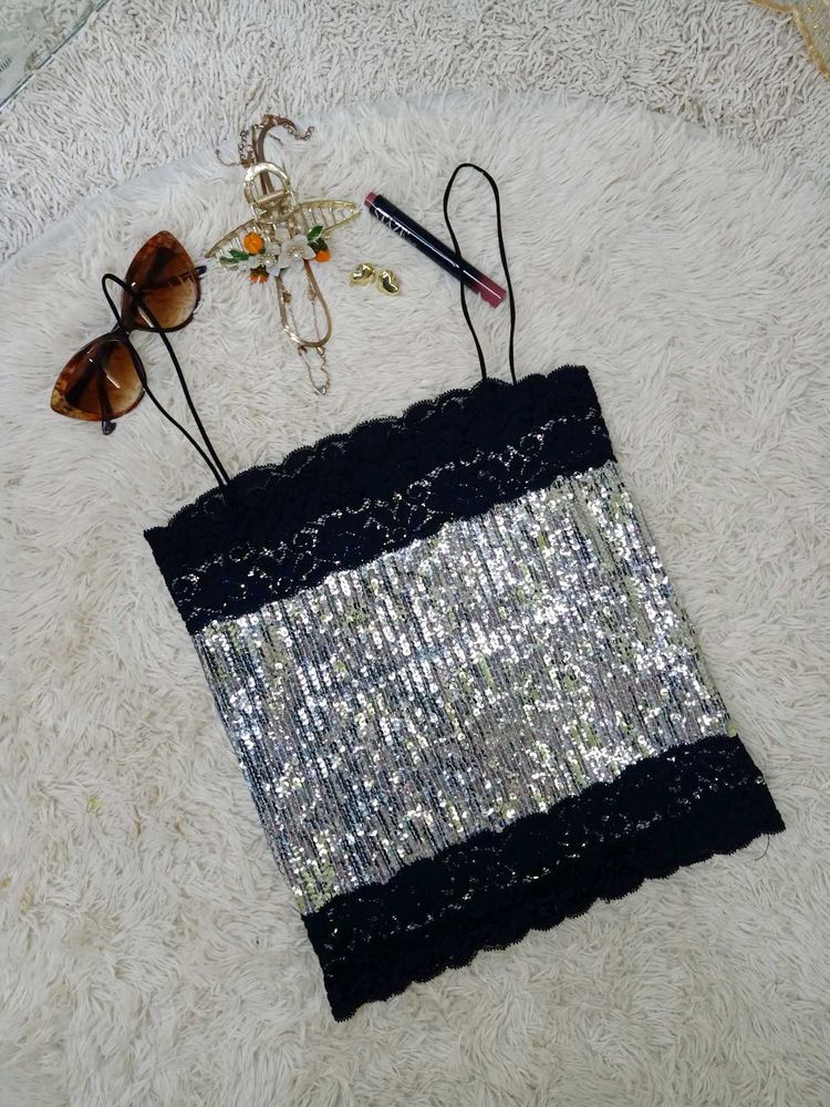 Sparkly Sequin Camisole Top