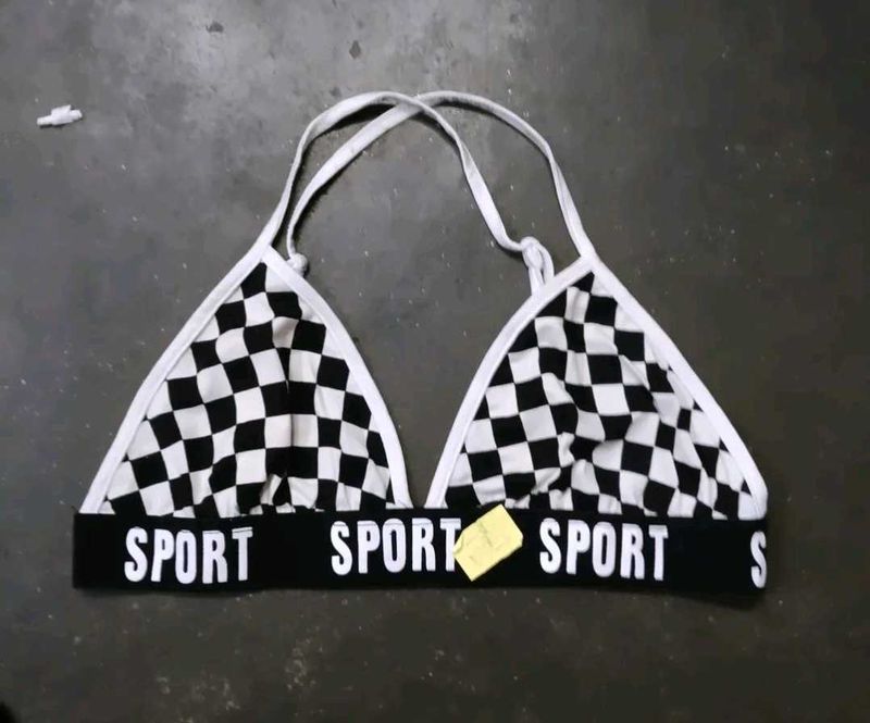Checkerboard Sports Bra