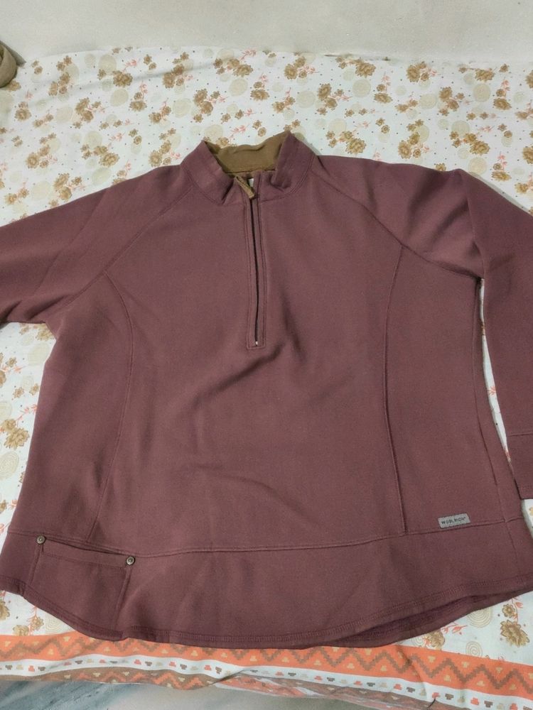 Cozy Quarter-Zip Pullover woolrich original