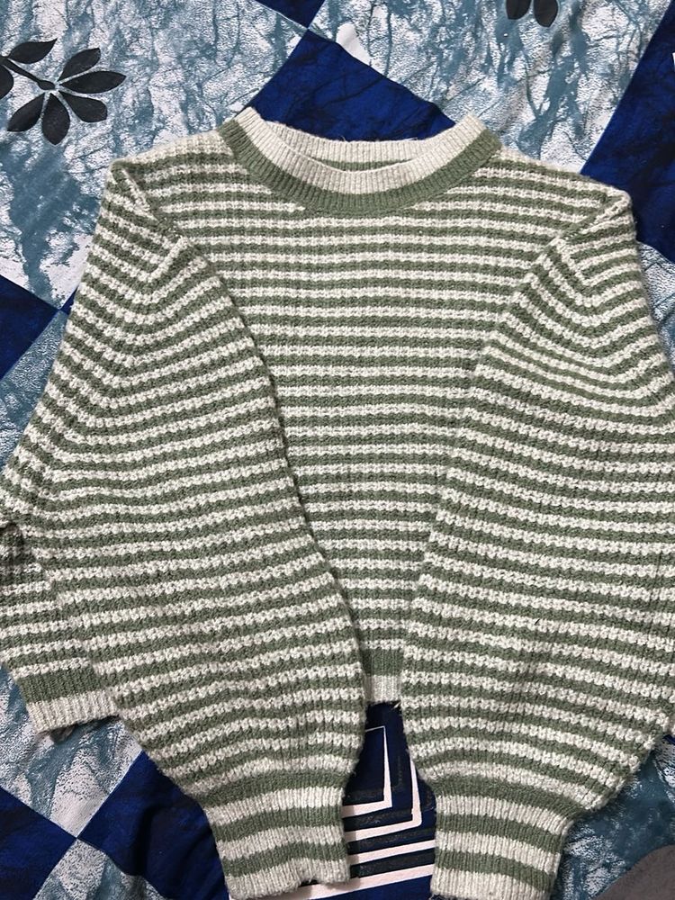Striped Knit Sweater