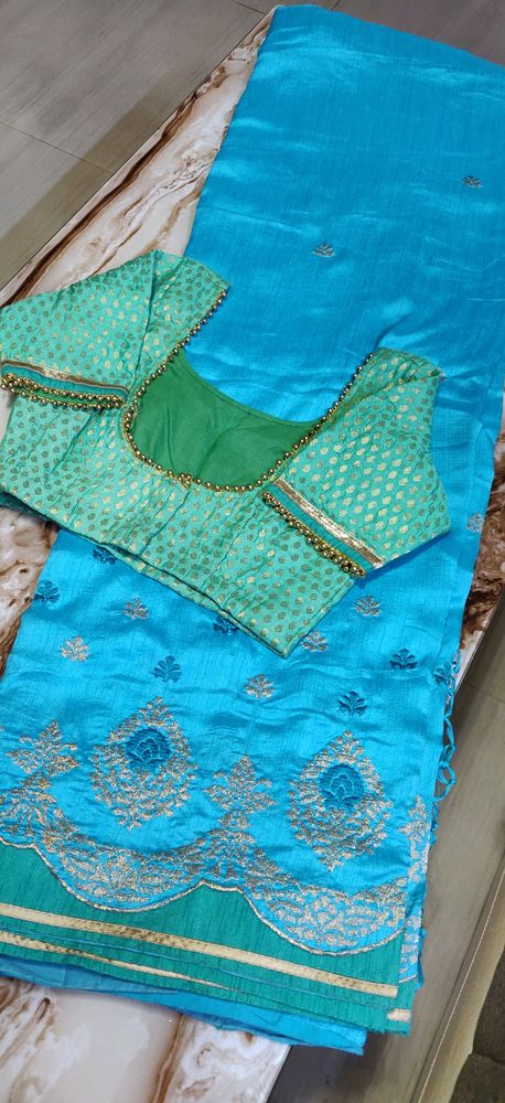 One of my favourite decent saree with padded blouse