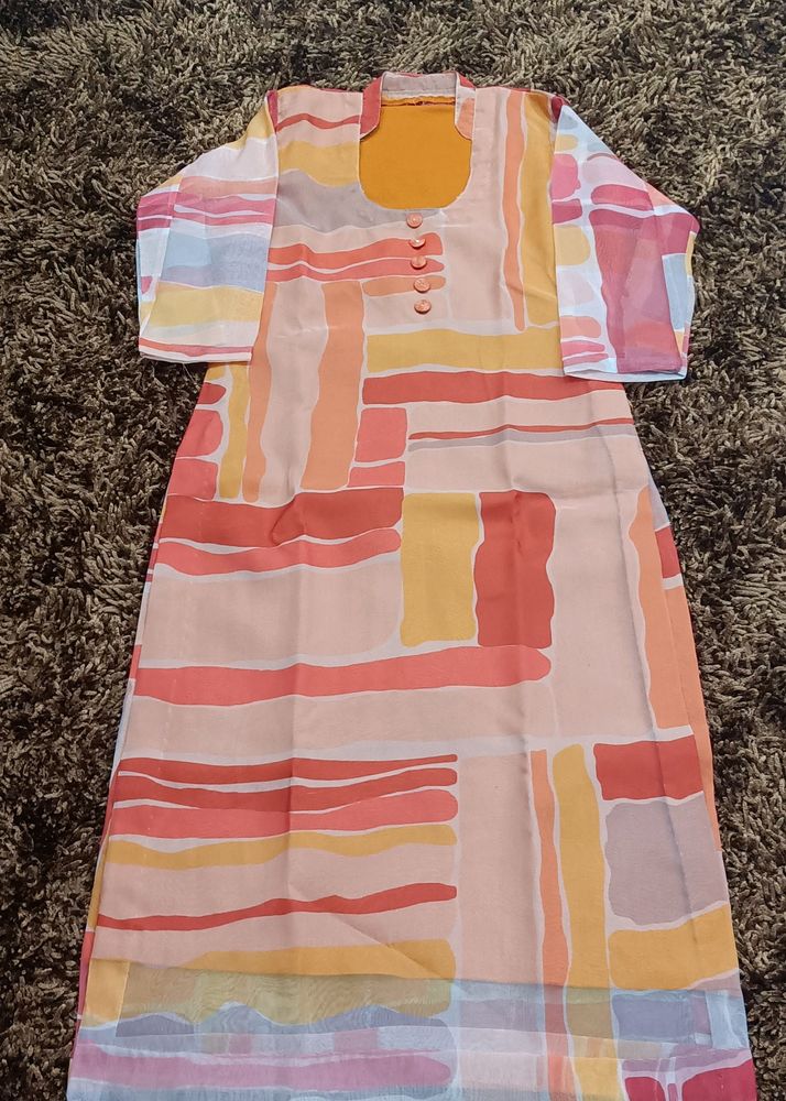 Organza Beautiful Kurti With Inner