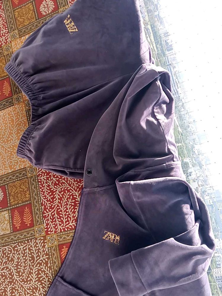 Cozy Zara Velour Tracksuit Set 32 size