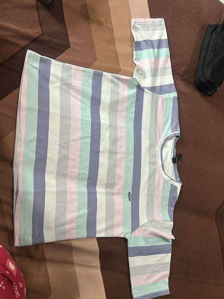 Women's Striped half-Sleeve T-Shirt