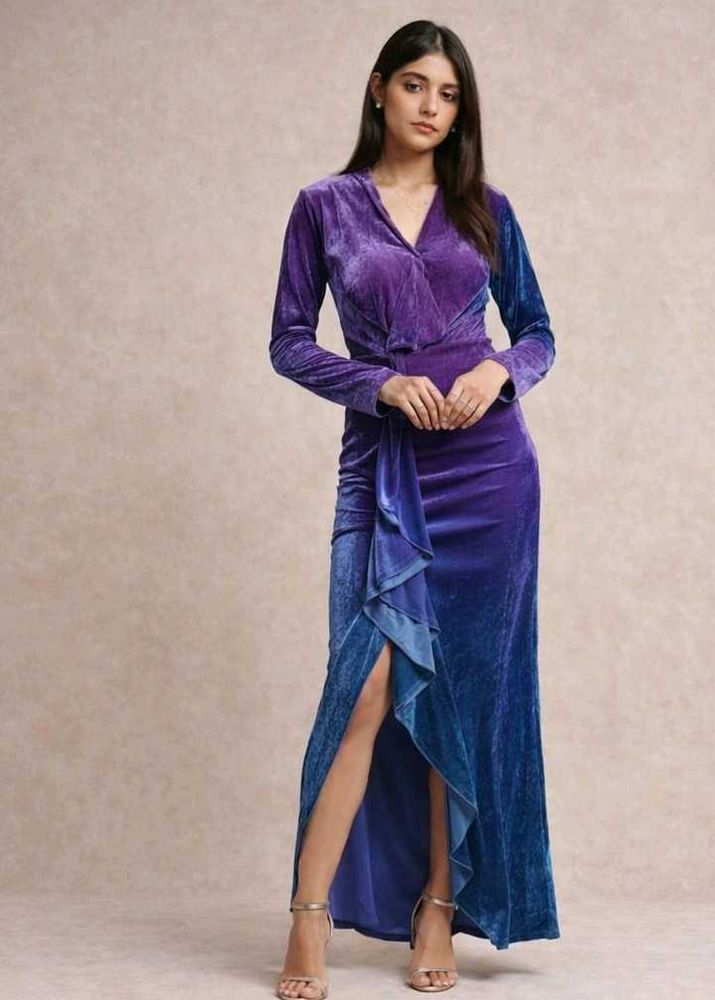 Elegant Velvet Maxi Dress