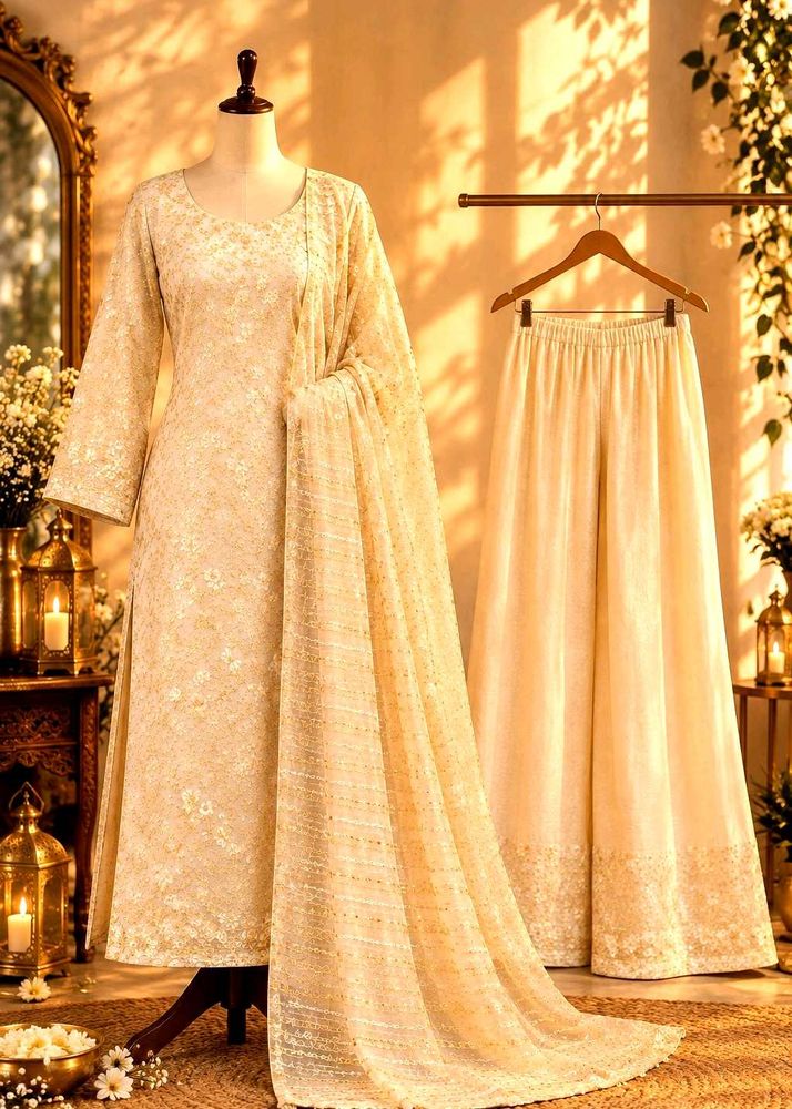 ivory shimmer pakistani suit 😍💫✨