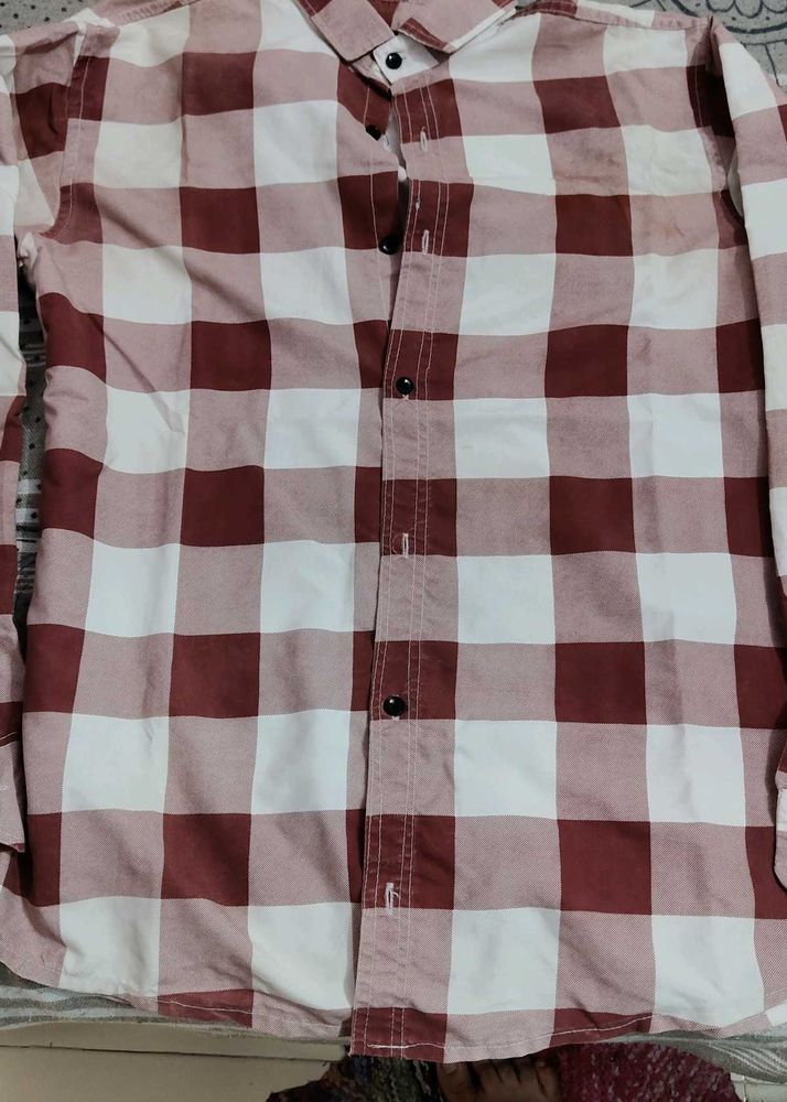 Men's Checkered Long Sleeve Shirt