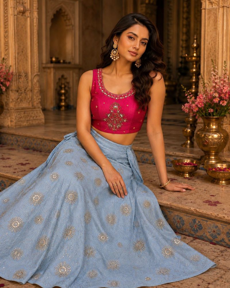 Embroidered Lehenga Choli Set