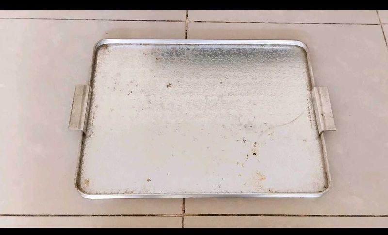 Used Vintage Aluminum Tray