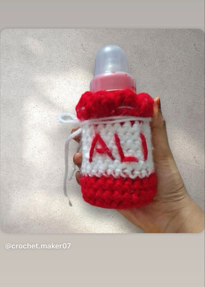Crochet Baby Bottle Cover