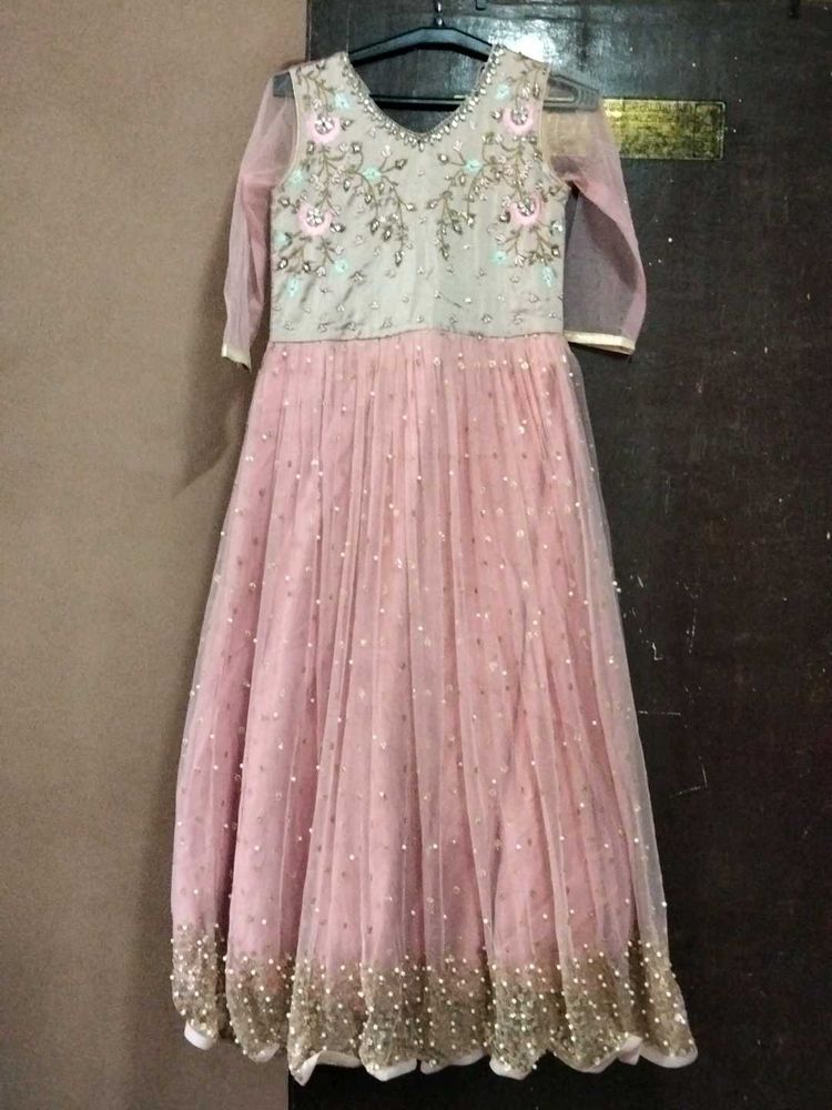 Pink Embellished Gown