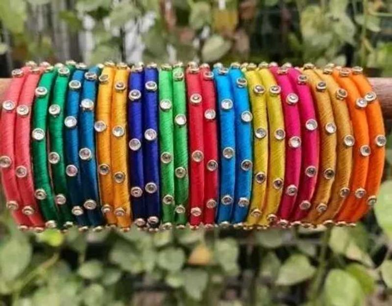 Premium KUNDAN BANGLE Set (Pack Of 6)