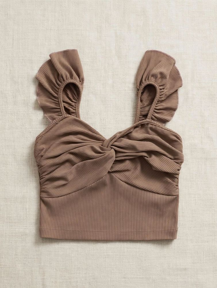 Twisted Front Crop Top