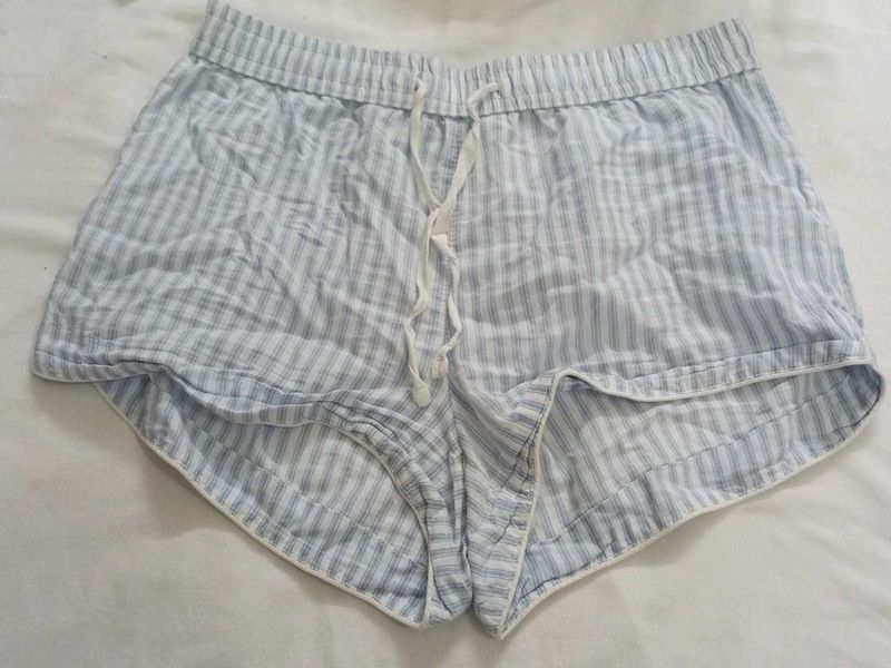 H&amp;M comfy Striped Pajama Shorts