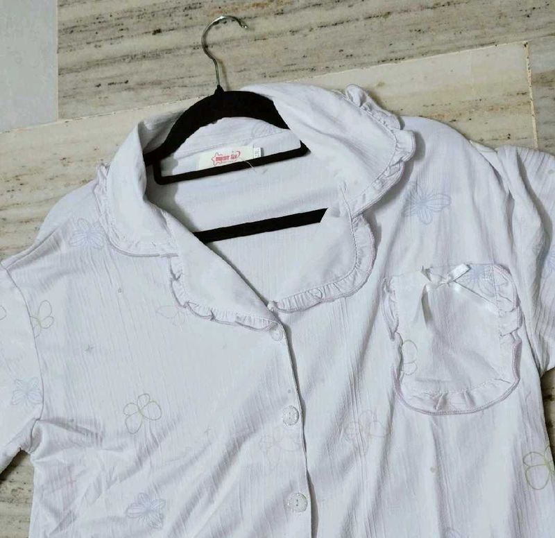Cute lavender Pajama Top