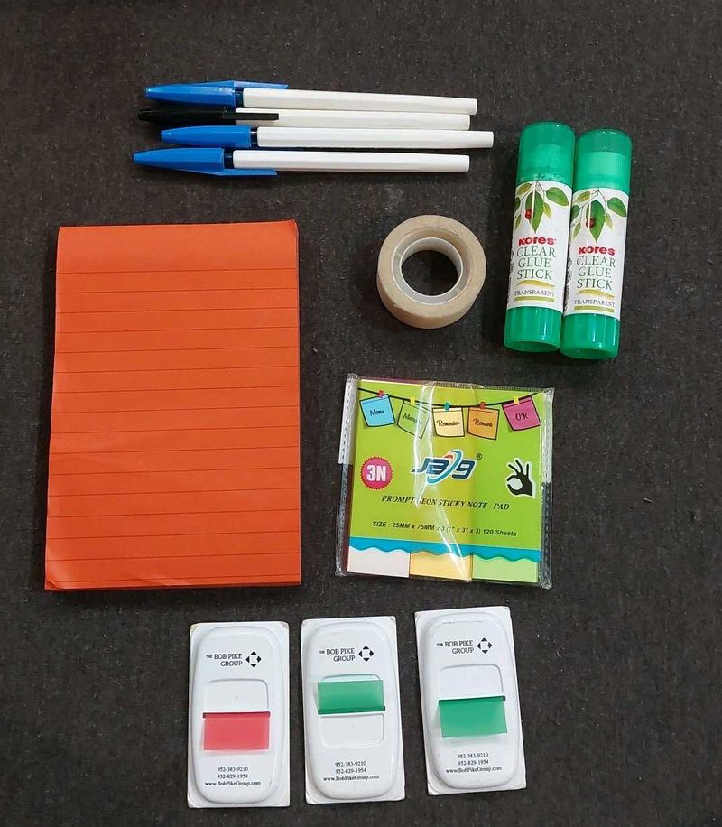 Stationery Bundle - Pens, Glue, Tape, Notes