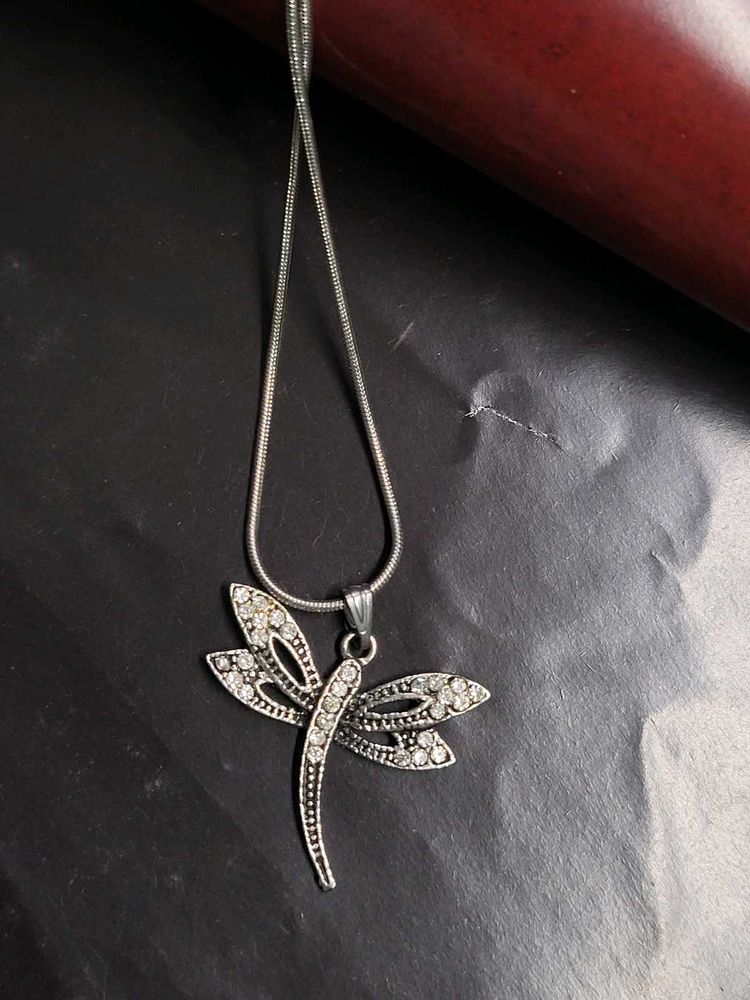 Accessorize Dragonfly Gem Necklace