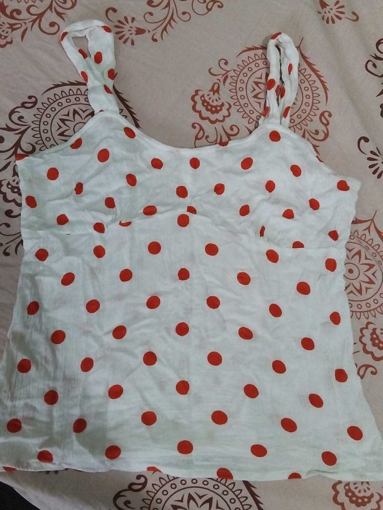 Cute Polka Dot Cami Top